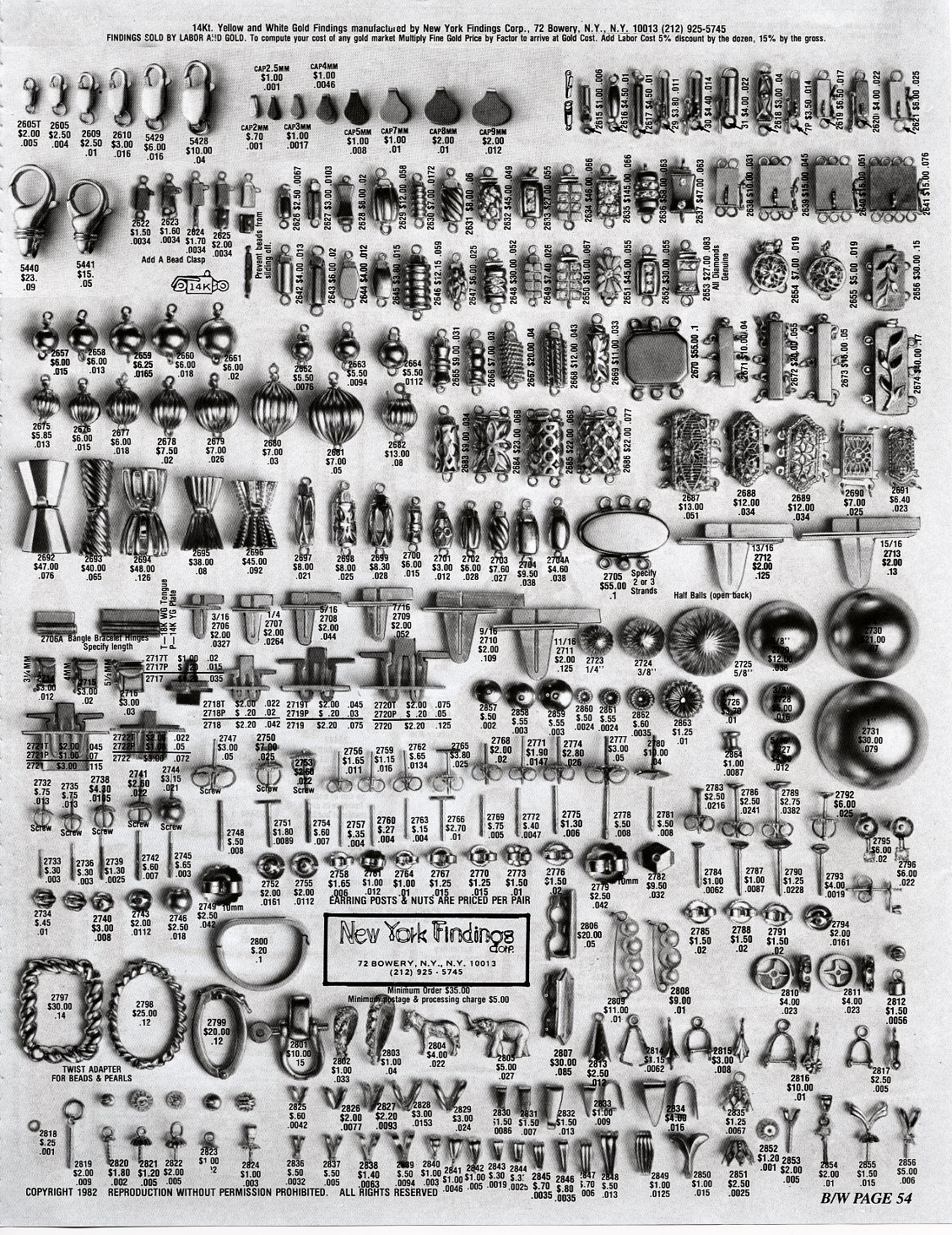 Yellow Findings Catalog